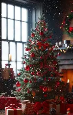 Artificial Christmas Tree with Stand thumbnail 2